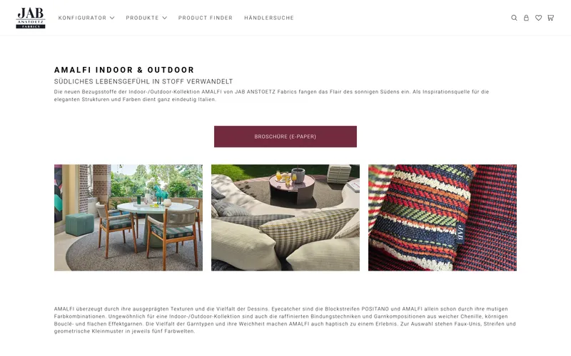 Beispiel Produkttexte für JAB ANSTOETZ Fabrics