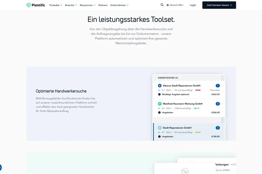 Arbeitsbeispiel Lokalisierung Webseite