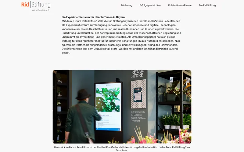 Beispiel Erfolgsgeschichte Rid Stiftung