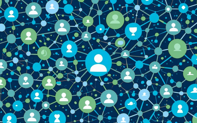 Symbolbild Vernetzung auf Social Media
